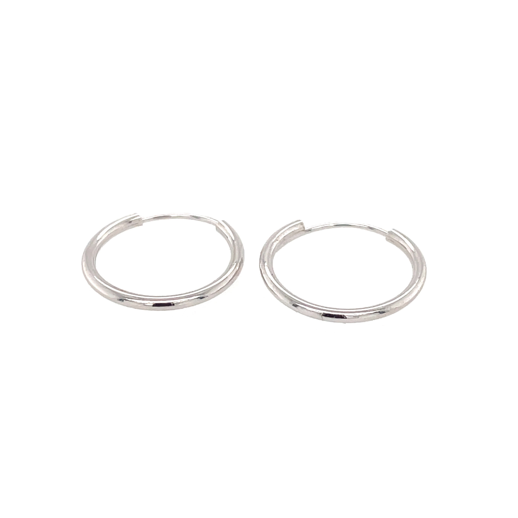 32112 14K WHITE GOLD LARGE ENDLESS HUGGIES 32112 14K WHITE GOLD LARGE ENDLESS HUGGIES