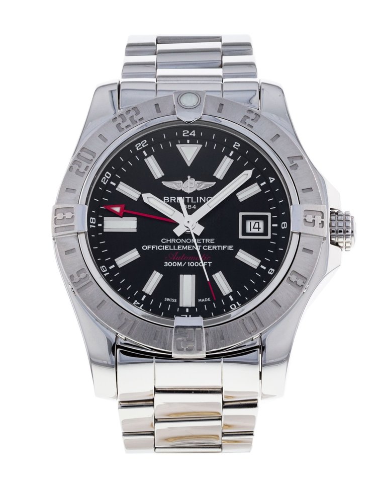 BREITLING BREITLING AVENGER II GMT BLACK DIAL CASE 43MM  #6143271 MENS WATCH