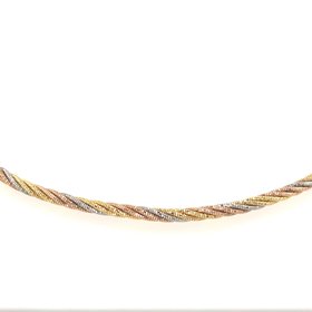OFFICINA BERNARDI 5 STRAND TRICOLOR CABLE SPRING CHAIN 16’’