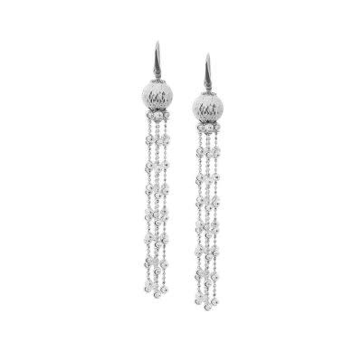 80014 OFFICINA BERNARDI HOOK STYLE TASSLE EARRINGS