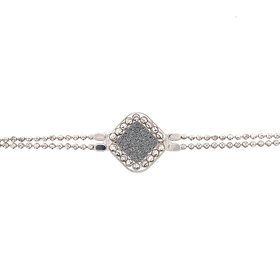 Officina Bernardi OFFICINA BERNARDI DIAMOND DUST DIAMOND CUT BEAD BRACELET