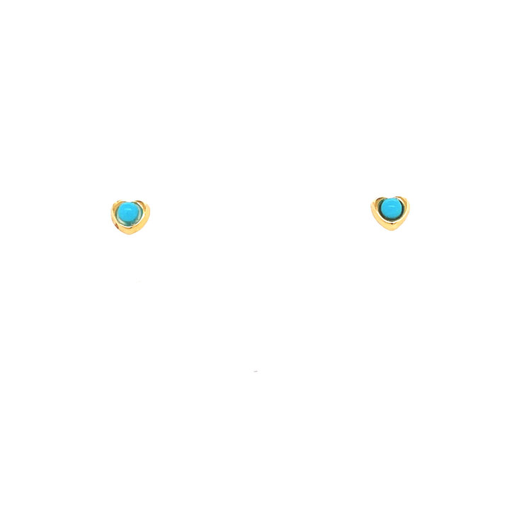 31590 14K WHITE GOLD OR YELLOW GOLD MULTICOLOR CUBIC ZIRCONIA BEZEL SET STUDS