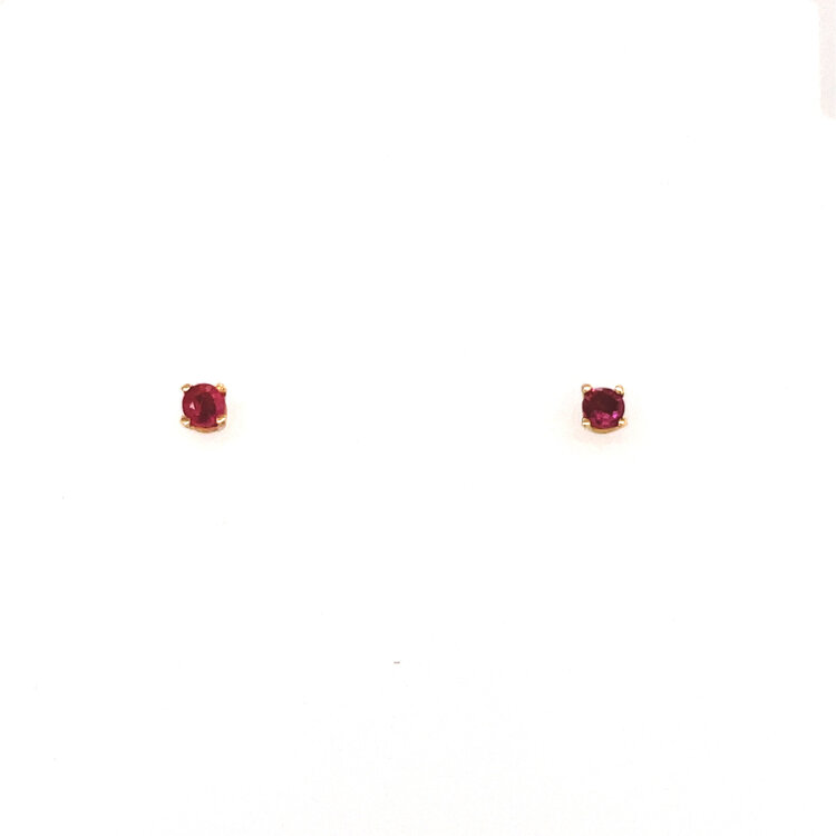 31751 14K YELLOW GOLD OR WHITE GOLD MULTICOLOR GEMSTONE 2.5MM ROUND STUDS