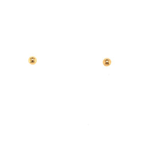 32069 14K YELLOW GOLD  2.85MM BALL SCREW BACK STUDS