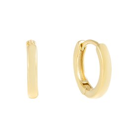 30147 14K YELLOW GOLD HIGH POLISH SMALL HUGGIES