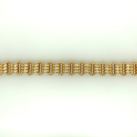 20045 14K YELLOW GOLD FANCY OPEN OVAL ROPE LINK LADIES BRACELET