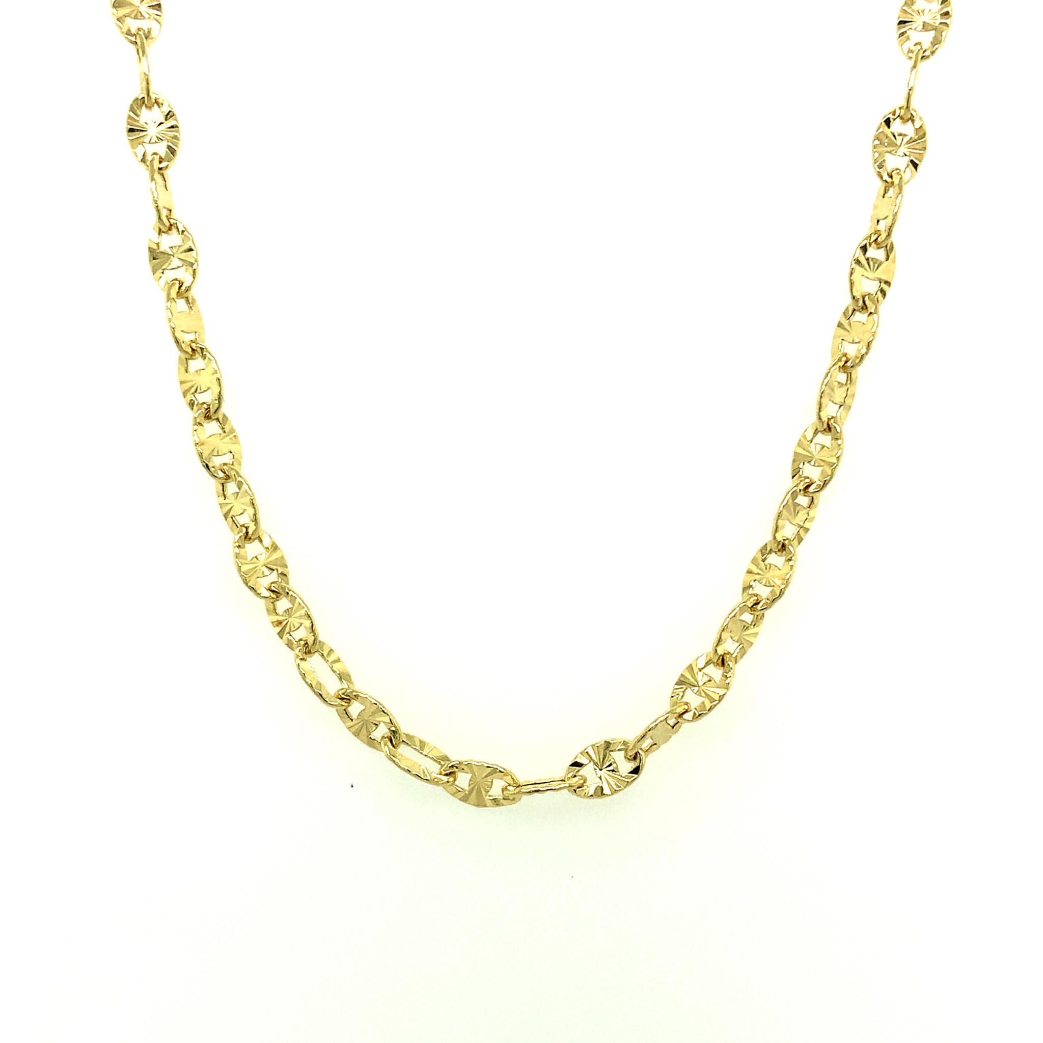 14k Yellow Gold Men's Gucci Link Chain Necklace