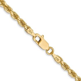 50097 14K YELLOW GOLD 24" ROPE LINK CHAIN 2MM