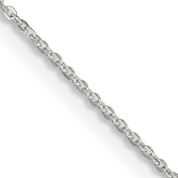 50106 14K WHITE GOLD 18'' CABLE LINK CHAIN