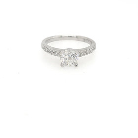 475072 18K WHITE GOLD .82CT H SI2 ROUND DIAMOND .18CT SETTING ENGAGEMENT RING