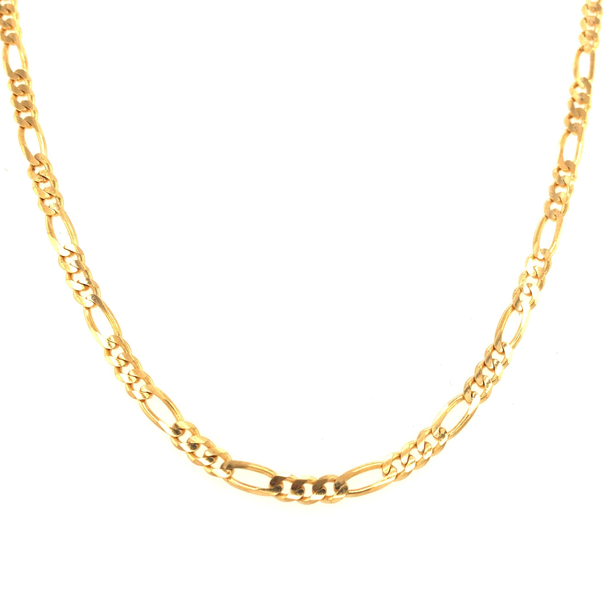 50125 14K YELLOW GOLD 3MM 18" FIGARO LINK CHAIN 50125 14K YELLOW GOLD 3MM 18" FIGARO LINK CHAIN