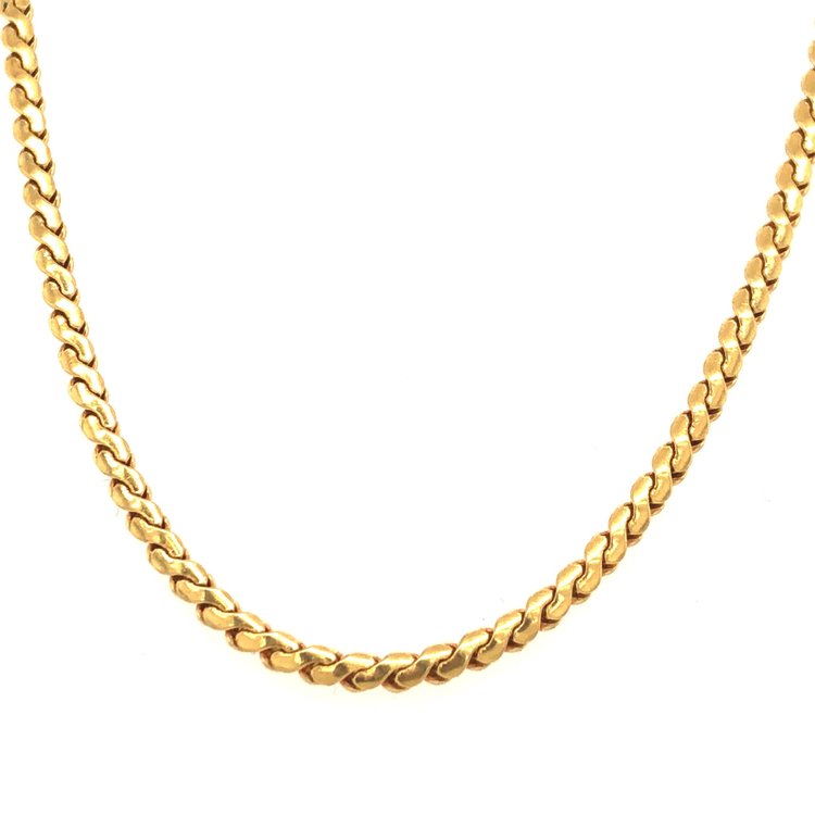 50126 18K YELLOW GOLD 21" S LINK CHAIN 3MM