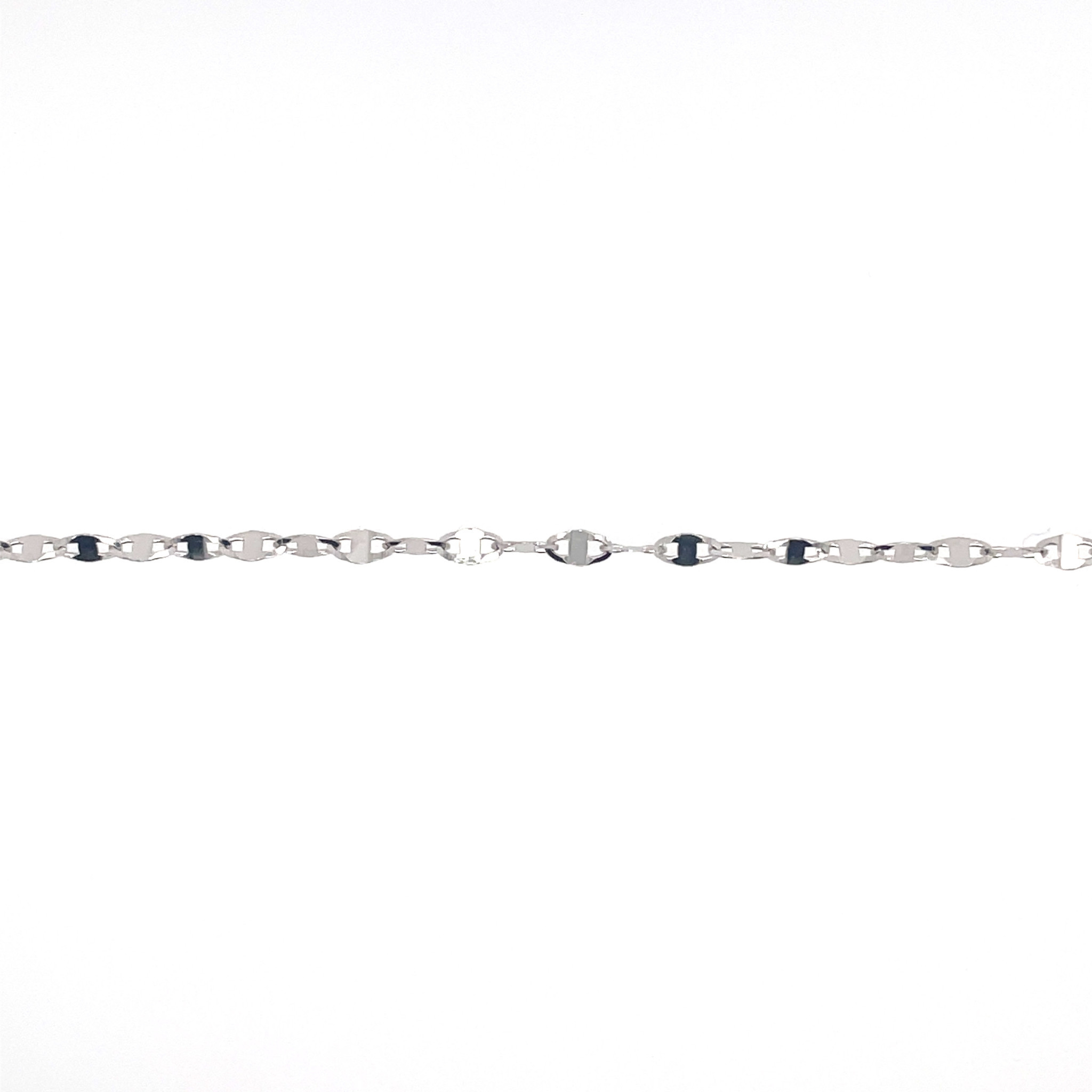 50127 14K WHITE GOLD 20" FLIP CHAIN