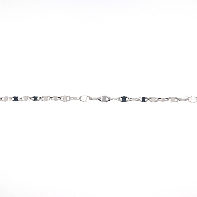 50127 14K WHITE GOLD 20" FLIP CHAIN