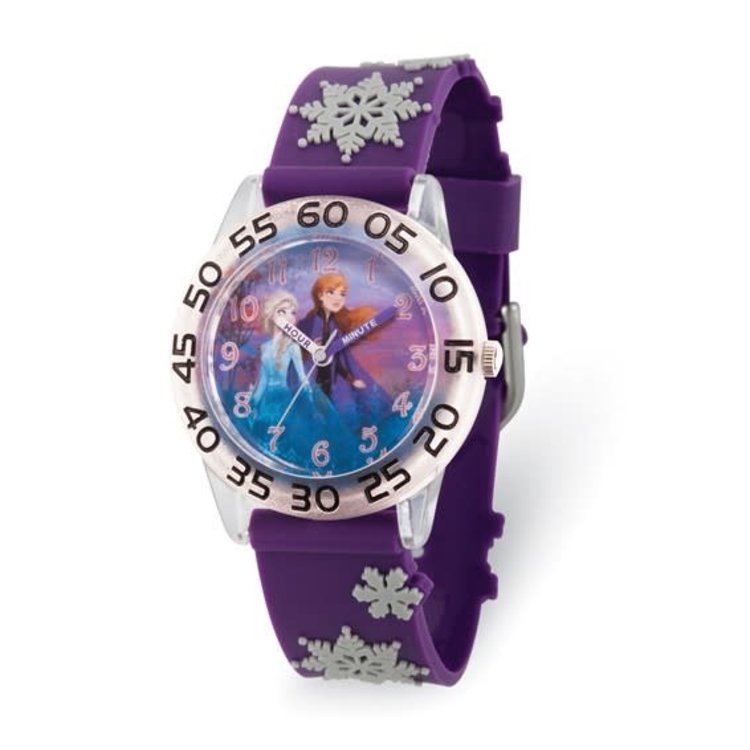 XWA6278 DISNEY KIDS FROZEN PUPLE SNOWFLAKE BAND WATCH