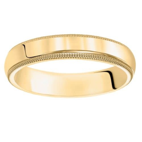 475274 14K YELLOW GOLD MILGRAIN DESIGN WEDDING BAND