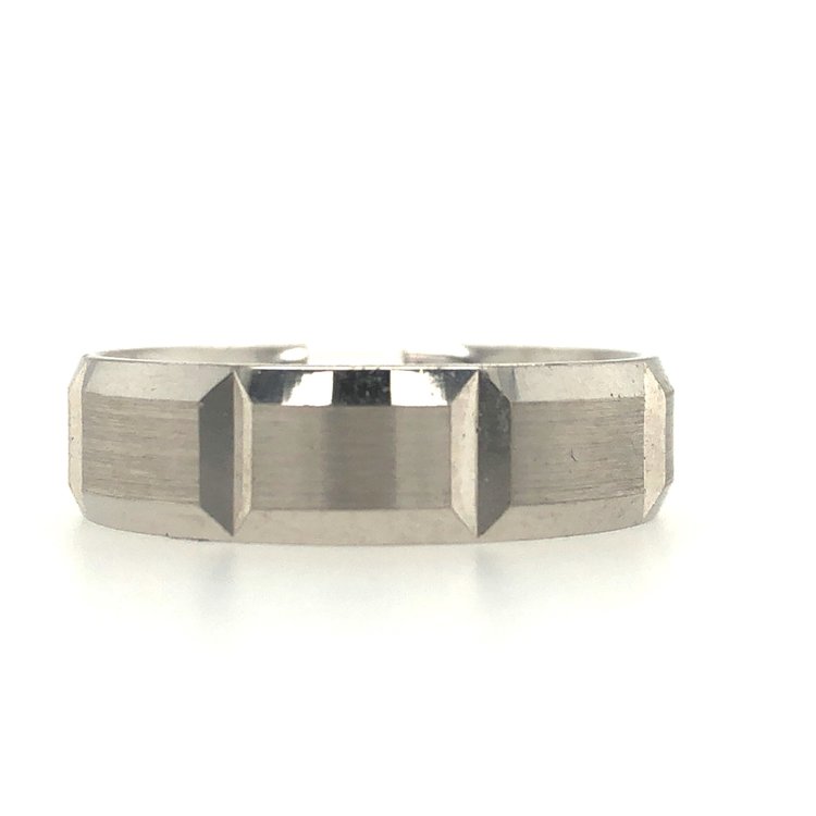 475118 ALLOY SAMPLE BRICK WEDDING BAND