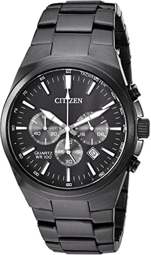 013205129995 CITIZEN QUARTZ BLACK TONE CHRONOGRAPH MENS WATCH