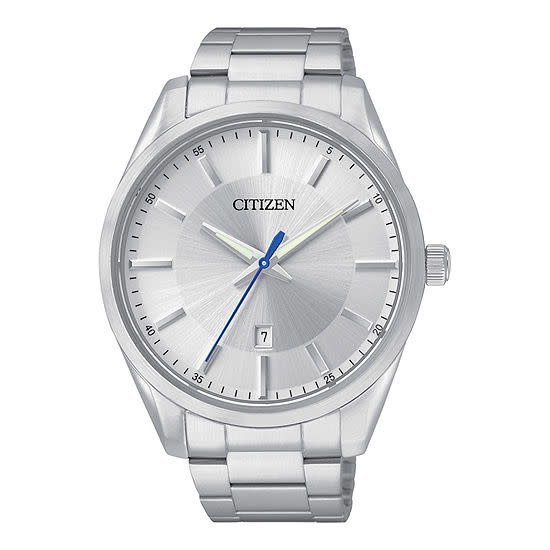 013205106606 CITIZEN QUARTZ SILVER TONE STAINLESS STEEL MENS WATCH