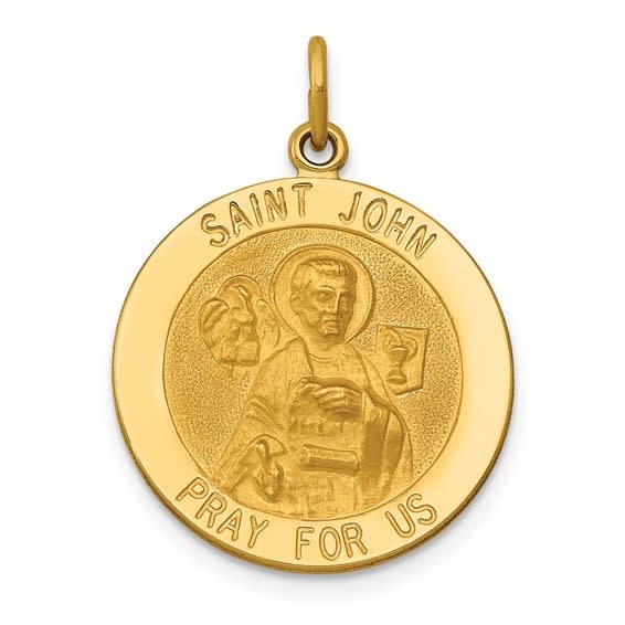 70827 14K YELLOW GOLD SAINT JOHN MEDAL