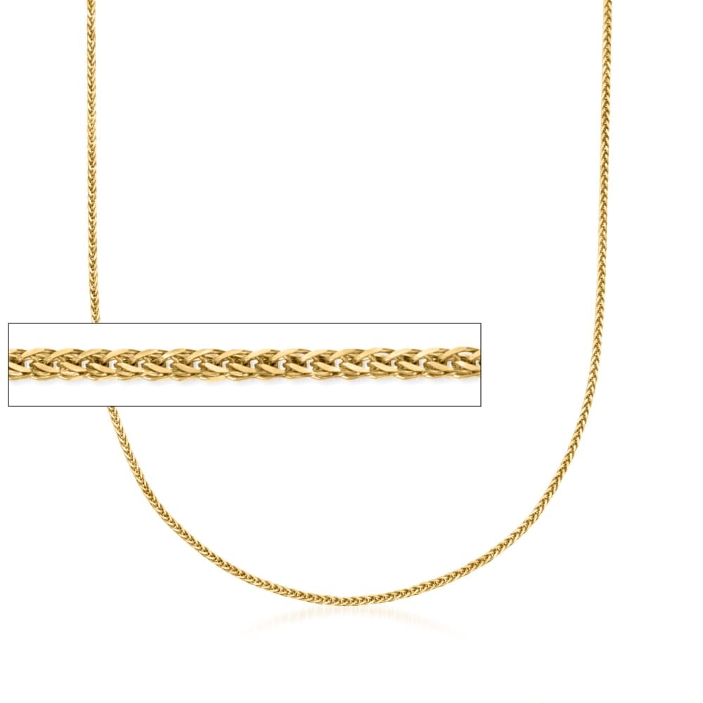 50131 14K YELLOW GOLD 20” WHEAT CHAIN
