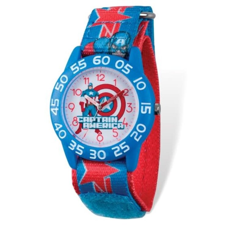 MARVEL KIDS CAPITAN AMERICA TIME TEACHER WATCH