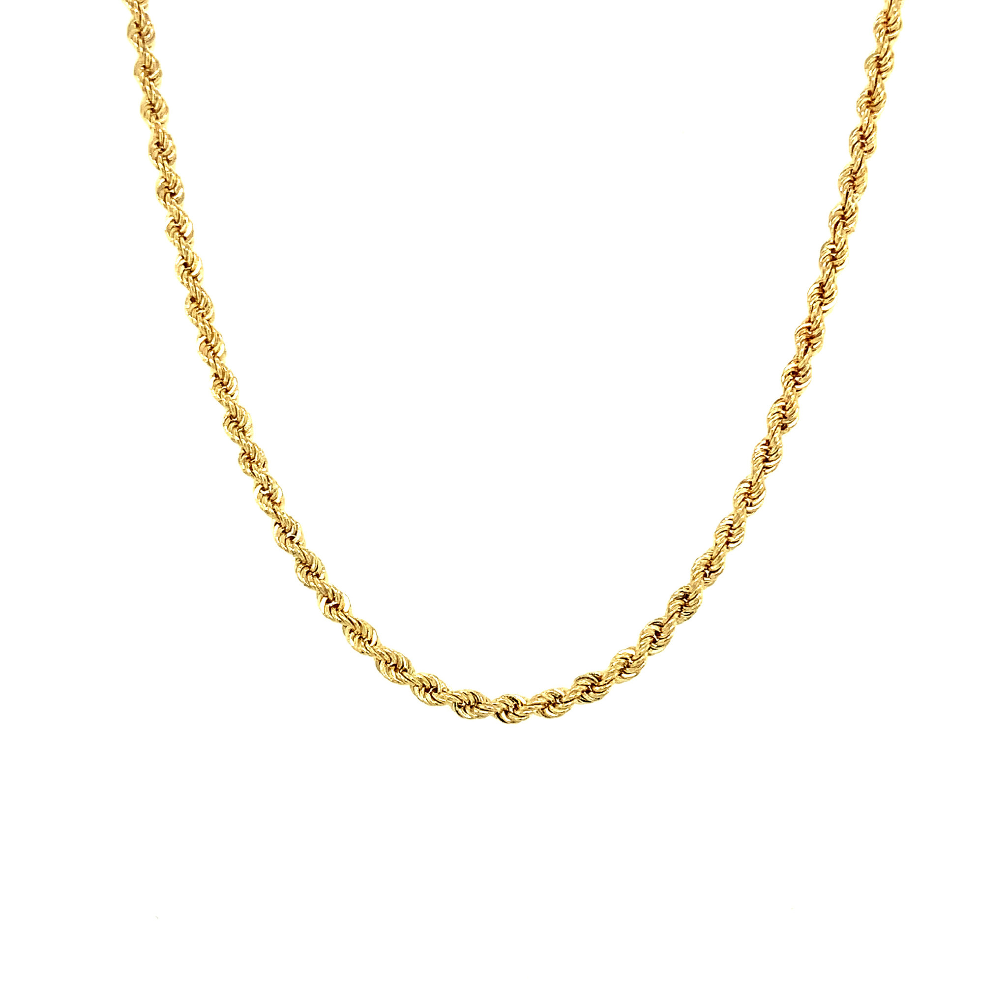 50146 14K YELLOW GOLD 1.9MM 20" SOLID ROPE LINK CHAIN 50146 14K YELLOW GOLD 1.9MM 20" SOLID ROPE LINK CHAIN