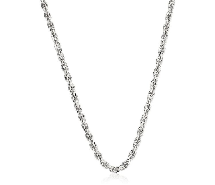 80029 STERLING SILVER 18” 2.60MM ROPE CHAIN