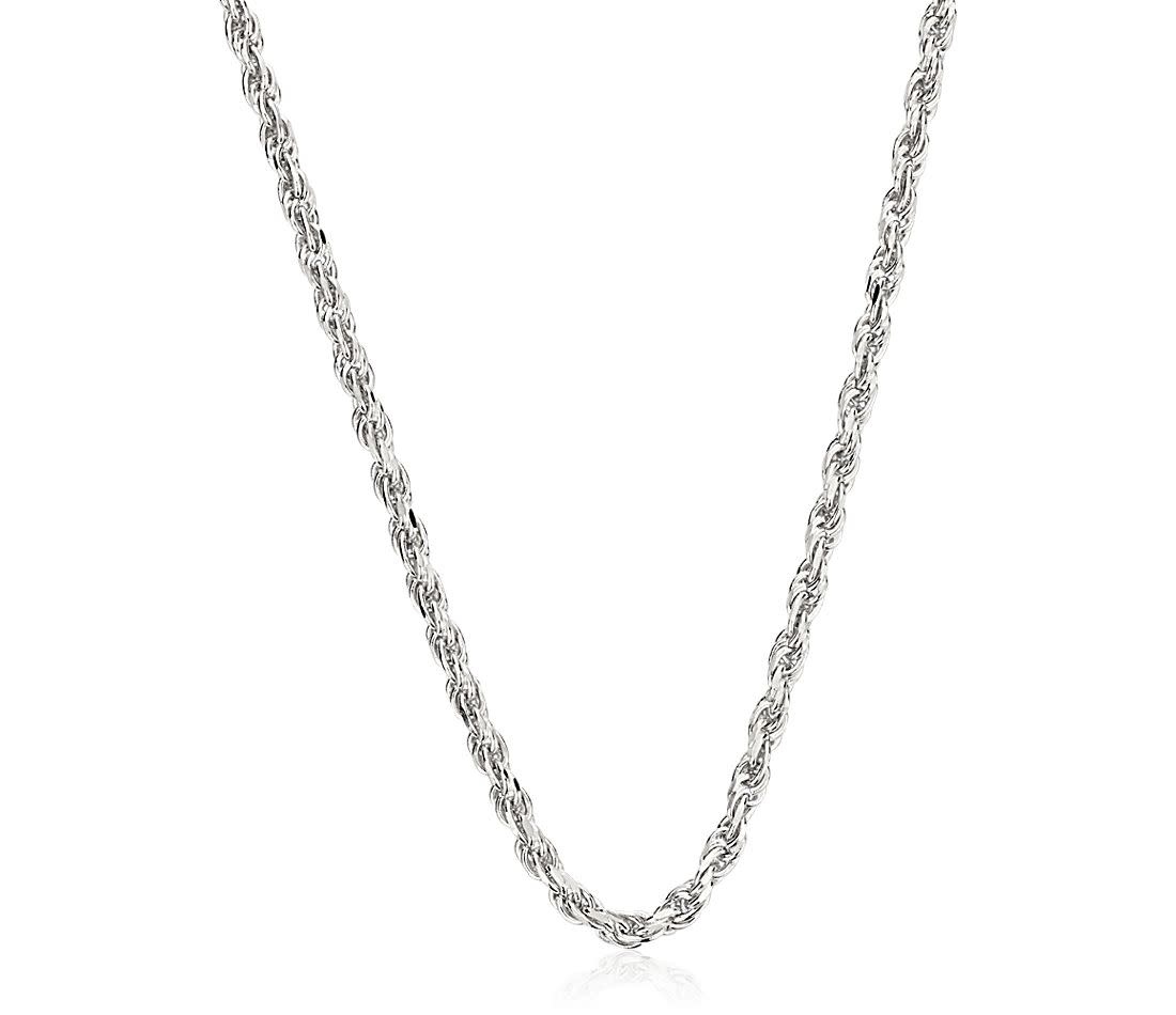 80029 STERLING SILVER 18” 2.60MM ROPE CHAIN