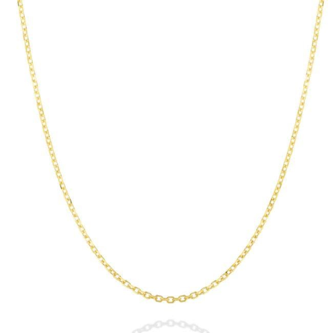 50118 14K YELLOW GOLD 18” THIN CABLE CHAIN