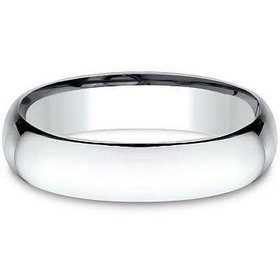 475669 14K WHITE GOLD 4MM COMFORT FIT HIGH POLISH WEDDING BAND SIZE 6