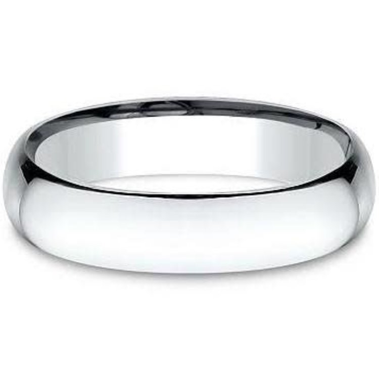 475669 14K WHITE GOLD 4MM COMFORT FIT HIGH POLISH WEDDING BAND SIZE 6