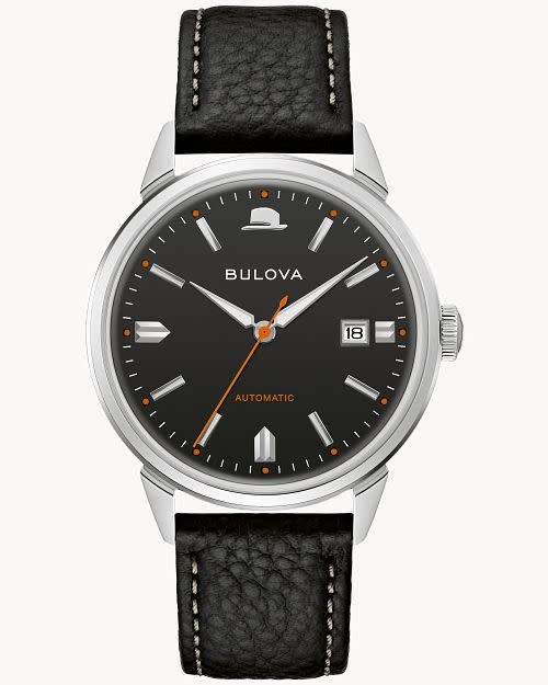 Bulova BULOVA FRANK SINATRA EDITION BLACK DIAL BLACK TEXTURED LEATHER BAND MENS WATCH Bulova BULOVA FRANK SINATRA EDITION BLACK DIAL BLACK TEXTURED LEATHER BAND MENS WATCH