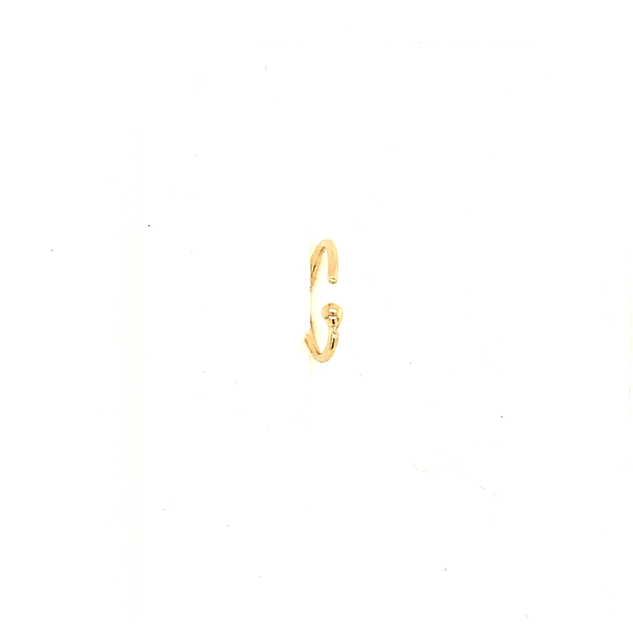 30575 14K YELLOW GOLD PLAIN HIGH POLISH NOSE RING