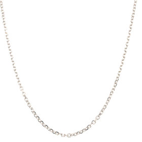 50852 14K WHITE GOLD 18" CABLE LINK CHAIN