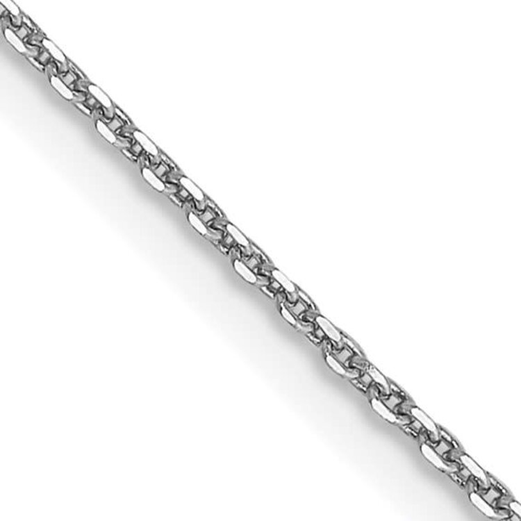 50154 14K WHITE GOLD 20" CABLE LINK CHAIN