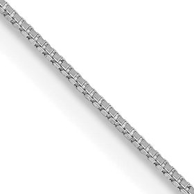 50155 14K WHITE GOLD 0.60MM 20" BOX LINK CHAIN