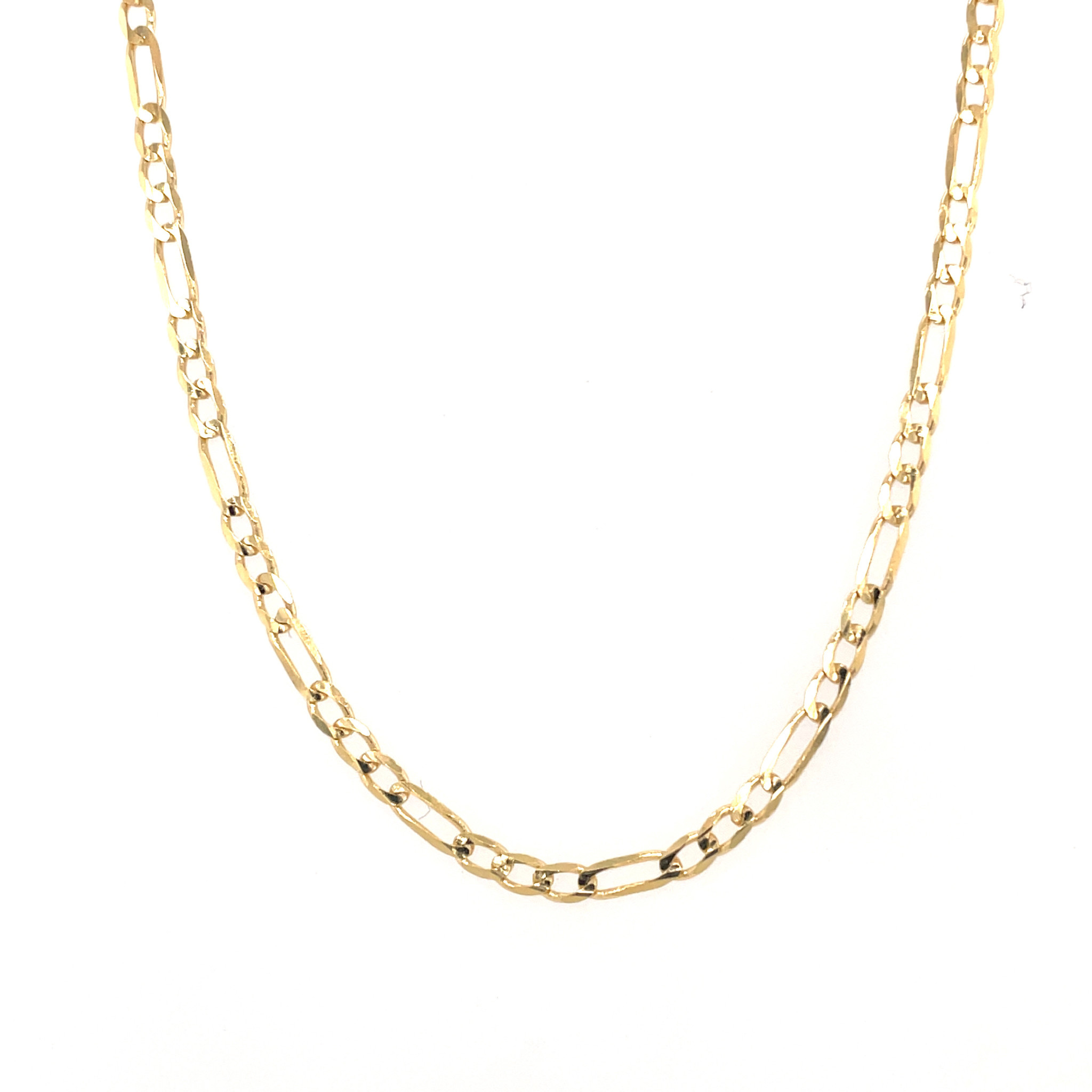 50157 14K YELLOW GOLD 2.2MM 18" FIGARO LINK CHAIN 50157 14K YELLOW GOLD 2.2MM 18" FIGARO LINK CHAIN