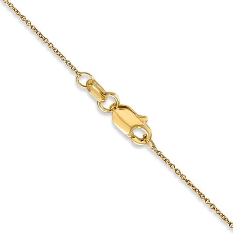 50164 14K YELLOW GOLD 18'' CABLE LINK CHAIN .