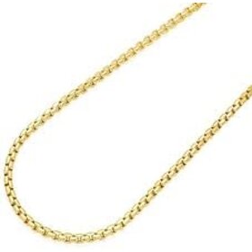 50171 14K 18'' YELLOW GOLD  1.75MM ROUNDED BOX LINK STYLE CHAIN