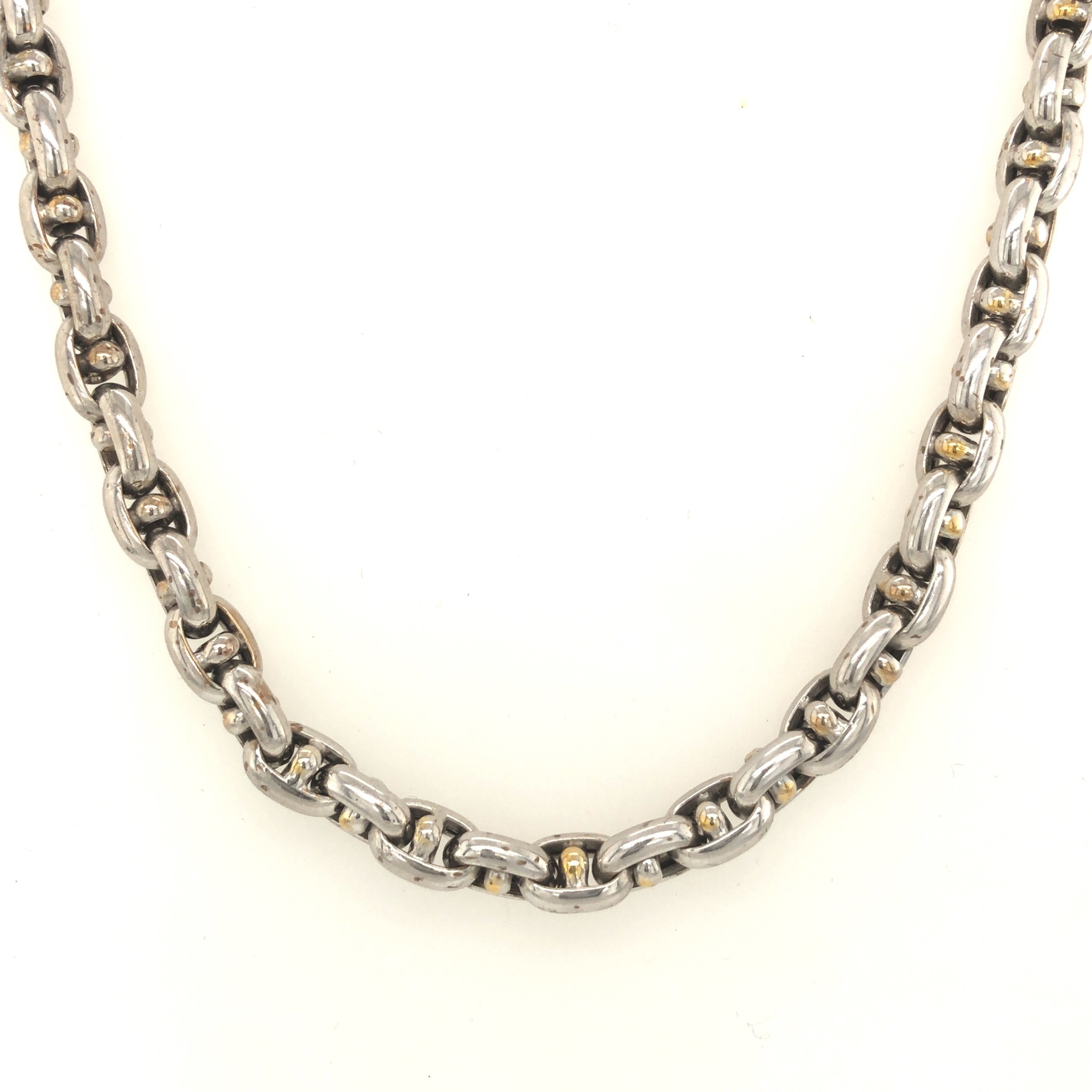 50175 14K 20’’ 2 TONE MECHANIC LINK CHAIN