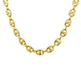 50180 14K YELLOW GOLD 24" 7.50MM PUFFY GUCCI LINK CHAIN