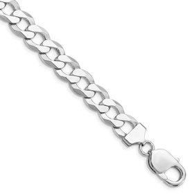 50197 14K 18'' WHITE GOLD CUBAN LINK CHAIN 2.5MM