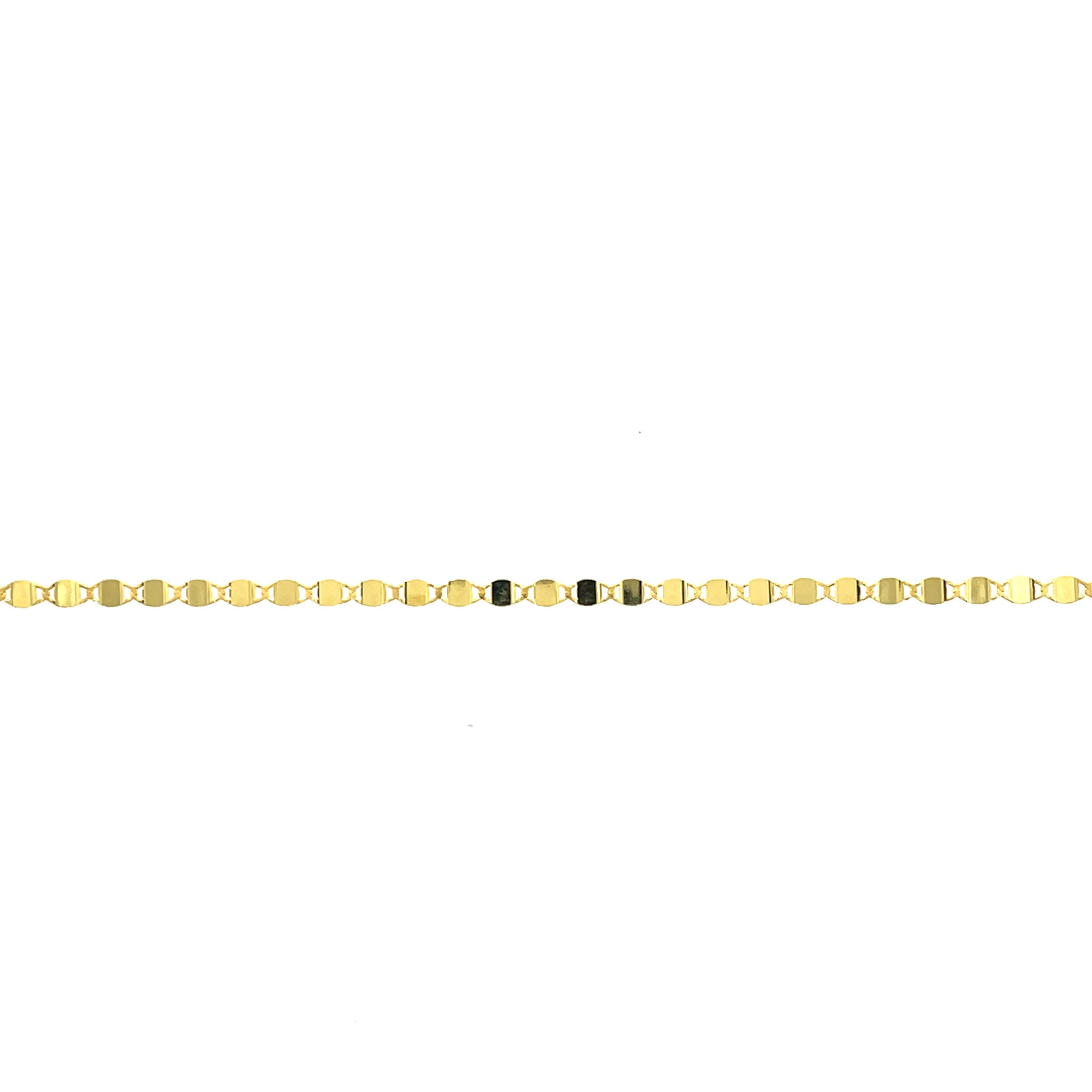 50214 14K YELLOW GOLD 18" MIRROR LINK CHAIN