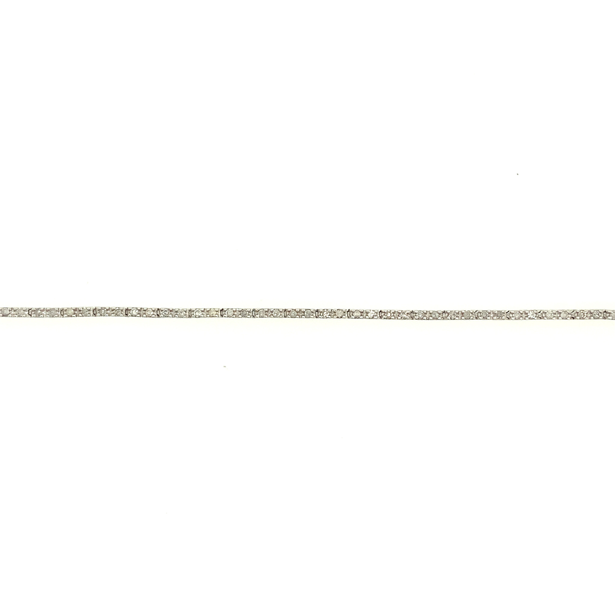 20151 14K WHITE GOLD .50TCW DIAMOND THIN TENNIS BRACELET