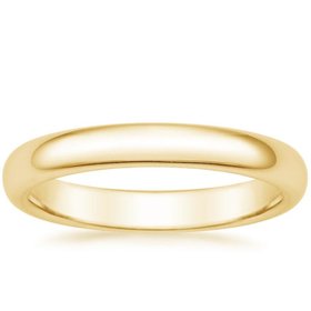 475152 14K YELLOW GOLD HIGH POLISH PLAIN 3MM SIZE 6 WEDDING BAND
