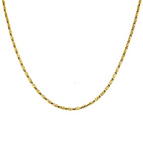 50684 14K YELLOW GOLD 18" RASO LINK CHAIN .77MM