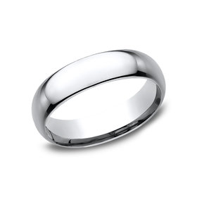 475219 BENCHMARK COBALT 6MM HIGH POLISH FINISH MENS RING