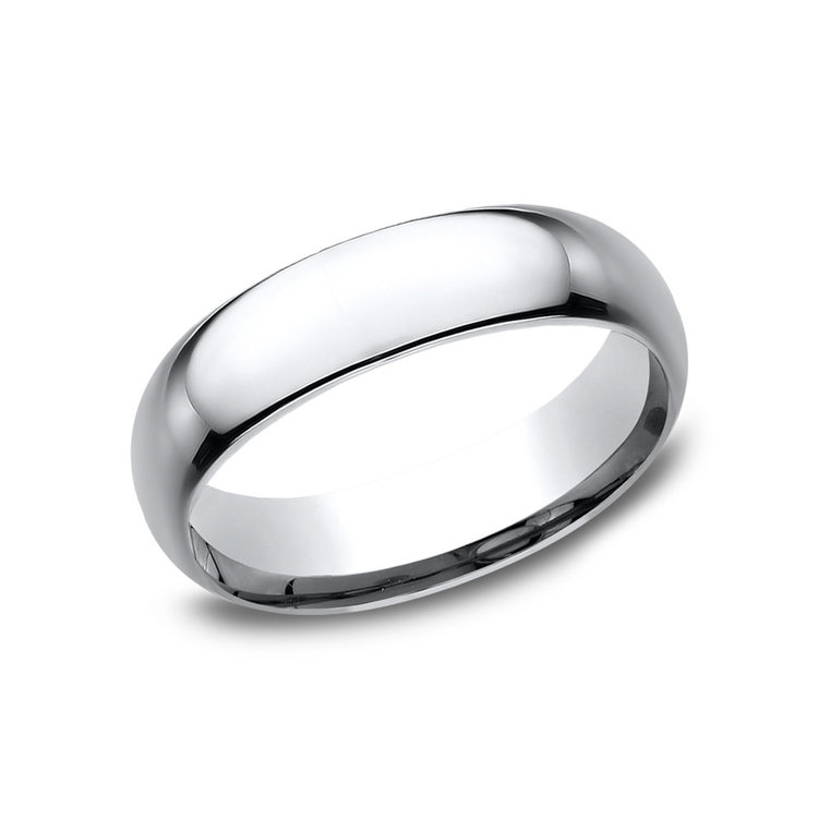475219 BENCHMARK COBALT 6MM HIGH POLISH FINISH MENS RING