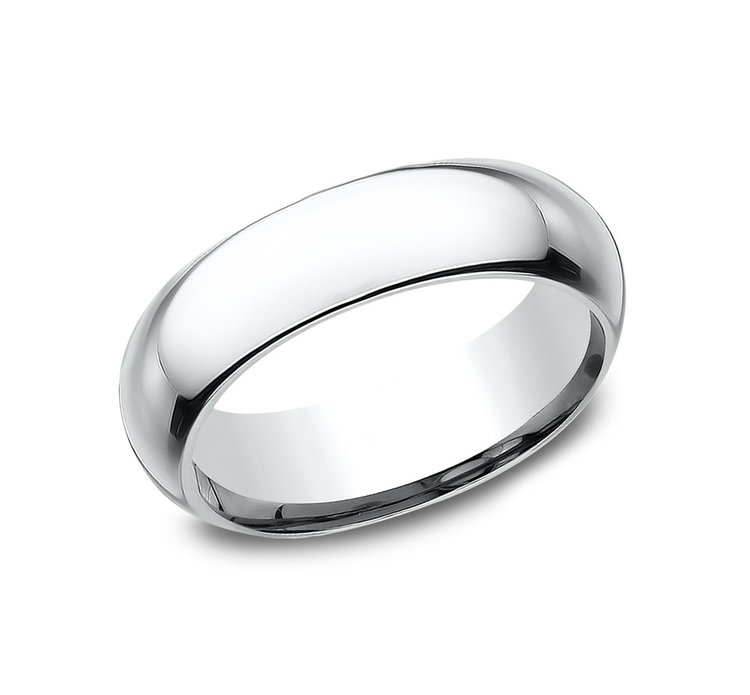 475232 BENCHMARK TUNGSTEN 6MM HIGH POLISH MENS RING